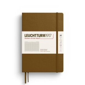Leuchtturm1917 Zápisník Spice Brown Medium A5 čtverečkovaný