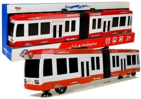 Mamido Kloubový autobus s třecím pohonem červený