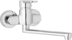 JB Sanitary Nástěnná dřezová a umyvadlová baterie MIRAM, rozteč 100 mm, ramínko 200 mm M10 30 00