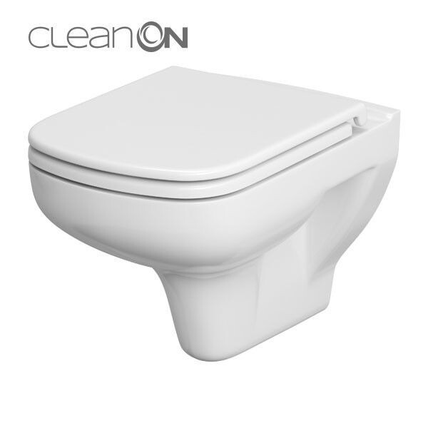 GEBERIT DuofixBasic bez tlačítka + WC CERSANIT CLEANON COLOUR + SEDÁTKO 458.103.00.2 X CN1