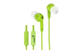 GENIUS sluchátka HS-M320 zelená / s mikrofonem / 4pin 3.5mm jack (31710005416)