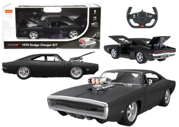 Mamido Sportovní autíčko Dodge Charger R/T na dálkové ovládání RC 1:16 černé