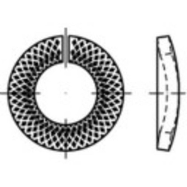 Podložka pérová 10 mm 18.1 mm pružinová ocel pozinkované 500 ks TOOLCRAFT 159431