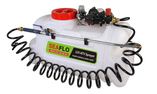 Zahradní postřikovač SEAFLO 12V, 50 l, 11l/min, 4.14 bar