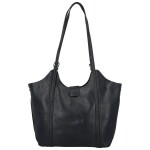 Módní dámská koženková kabelka na rameno Persida, tmavě modrá