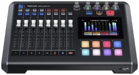 Tascam Mixcast 4 černá / Podcastový mixér / Dotykový displej / Bluetooth / 4x XLR/TRS vstup / USB-C (MIXCAST 4)