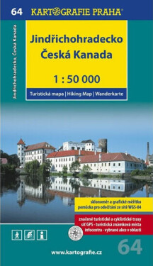 50T (64)-Jindřichohradecko,Česká Kanada (turistická mapa),