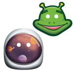 Vesmír masky 8 ks Vesmír masky 8 ks