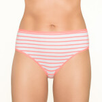 Dámské kalhotky BIKINI L-126BI 3-pack - LAMA bílo-tyrkysová XL