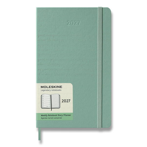 Diář MOLESKINE 2027 CP týdenní tvrdý zelený L