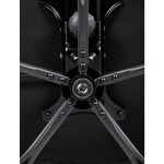 Kancelářské křeslo, černá ekokůže, taštičkové pružiny, kovový kříž, kolečka na tvrdé podlahy