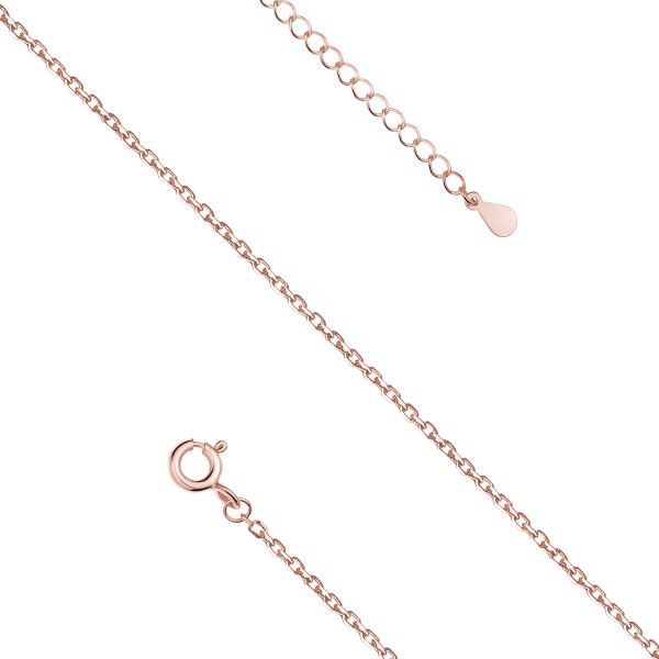 LUNICA Stříbrný řetízek ROSE GOLD 41cm 0701