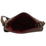 Módní dámská koženková crossbody kabelka Oresta, khaki