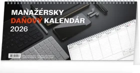 NOTIQUE Stolový kalendár Manažérsky daňový 2026, 33 x 14,5 cm (PGS-35353-SK)