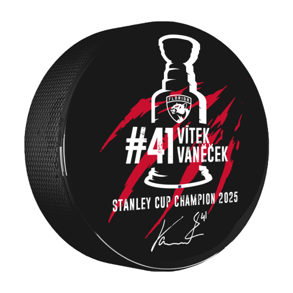Puk Vítek Vaněček #41 Stanley Cup Champion 2025 Florida Panthers
