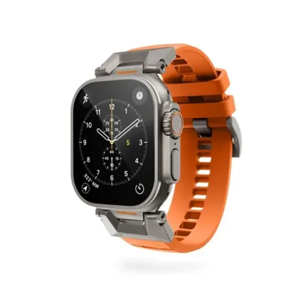 Epico FKM Rubber Pro řemínek s nerezovým zapínáním pro Apple Watch SE (44mm)/Series 1-9 (42/44/45mm) oranžová (63318101800004)