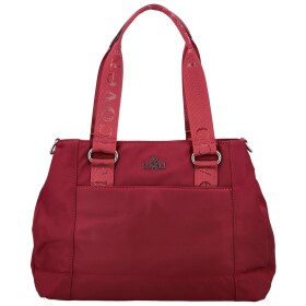 Stylová dámská nylonová kabelka do ruky Elke, červená