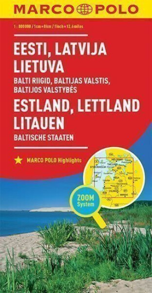 Baltické státy 1:800T//mapa(ZoomSystem)MD