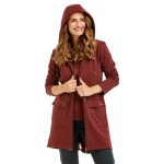 Bushman Dámská prodloužená mikina Rorie, burgundy XXXL