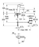 GROHE - Concetto Páková umyvadlová baterie ES, chrom 2338010E