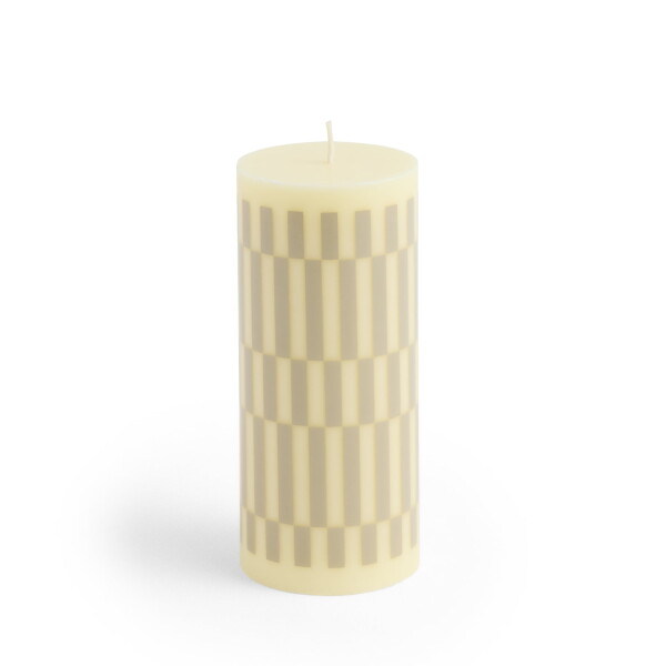 HAY Svíčka Column Candle Small, cream and sand