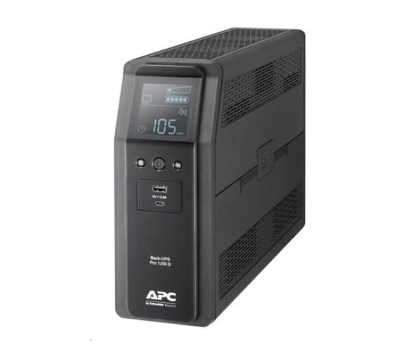 APC Back-UPS Pro BR 1200VA, Sinewave, 8 Outlets, AVR, LCD interface (720W) EDF_551279