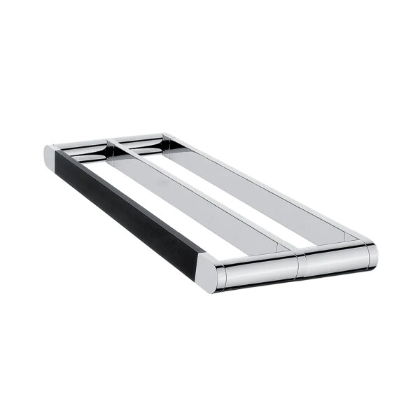 Nimco Nava chrom - černá mat držák na ručníky dvojitý 45 cm NA 28046D NA 28046D