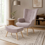 Relaxační křeslo, růžová, látka, AK-301 PINK2