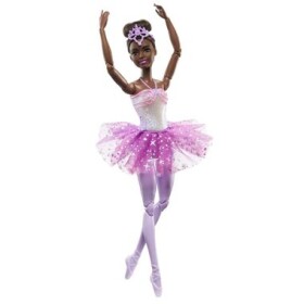 Barbie Svítící magická baletka s fialovou sukní