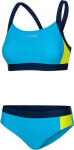 Dámské plavky Naomi 284 Blue/Navy Blue/Yellow - AQUA SPEED 34