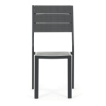 Zahradní sestava 156x78x74cm, polywood, šedá, AZS-B1656 GREY