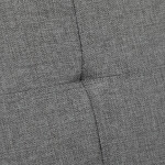 Taburet s úložným prostorem, šedá, jemně hrubá látka, TAB-462 GREY2