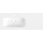 MEXEN - Vela umyvadlo zapuštěné do desky levá 121 x 46,5, bílá lesk 25231200L