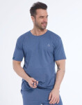 Pyžamo Cornette 462/287 Lofoten kr/r M-2XL pánské džínovina XXL