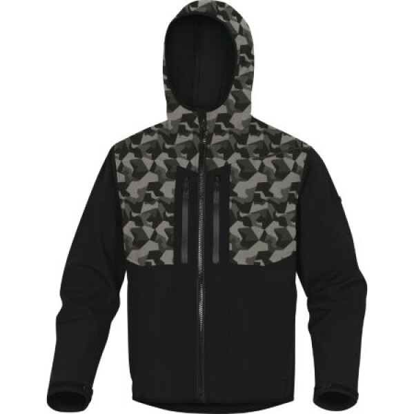 Pracovní softshell bunda Delta Plus HORTEN2 Barva: Černá/ Maskáčová, Velikost: 2XL (HORT2NCXX)