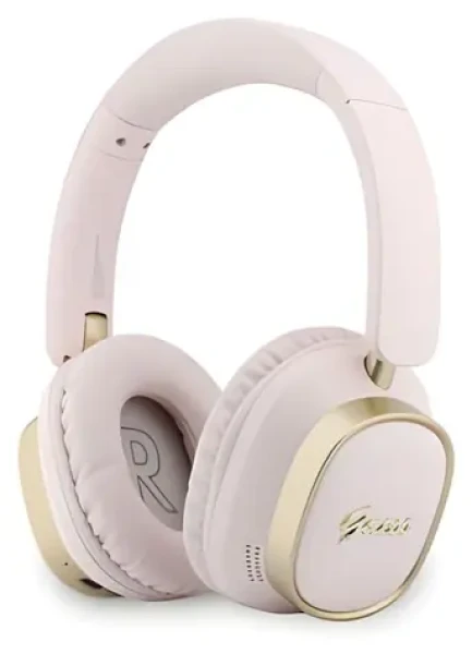 Guess Rectangle Metal Script Logo Pink / Sluchátka / Bezdrátová / Do uší / ENC (57983130950)