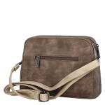 Stylová dámská crossbody kabelka Nikola, tmavě béžová