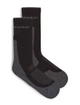 Pánské merino turistické ponožky ICEBREAKER Mens Hike+ Light Crew, Black/Obsidian velikost: 44,5-46,5 (L)