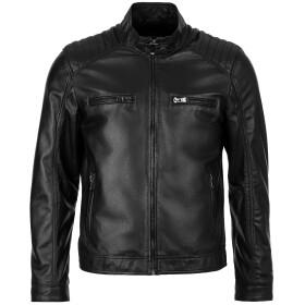 Pánská Kožená Bunda Ranger Obvion Brixton Černá Velikost: 7XL