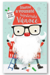 Šťastné vousaté hipsterské Vánoce