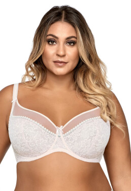 Dámská podprsenka 1396 Crystal white plus - AVA bílá 80/K