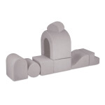 PLUSH NEST PLUSH NEST Hrací hrad s bazénem a 150 míčky šedý beránek