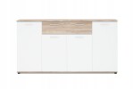 Komoda Justus 3 Barva korpusu: Bílá + Country grey