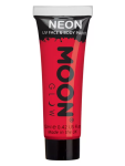 Smiffys.com Líčidlo na obličej a tělo- Moon Glow Intense Neon UV - červená 12 ml