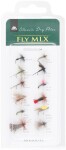 Mikado Sada suchých mušek Dry Flies Barbless 12ks,Mikado Sada suchých mušek Dry Flies Barbless 12ks