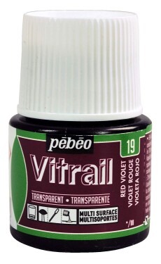 Barva na sklo Pébéo Vitrail - 19 červeno fialová