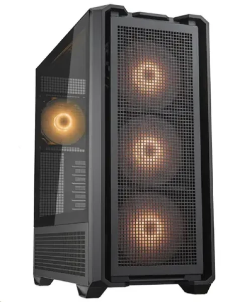 COUGAR MX600 černá / PC skříň / E-ATX / ATX / micro-ATX / mini-ITX / RGB / průhledná bočnice / bez zdroje (CGR-57C9B-RGB)