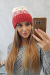 Dámská čepice Samara K346 malpberry+ecru UNI