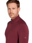 Pánská merino mikina ICEBREAKER Mens Descender LS Zip, Port/Black velikost: S