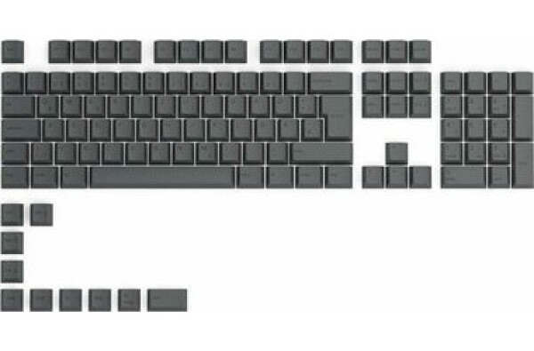 Glorious vyměnitelné klávesy GPBT DE Black Ash / 115 ks / DE layout / Cherry MX(+) (GLO-KC-GPBT-B-DE)